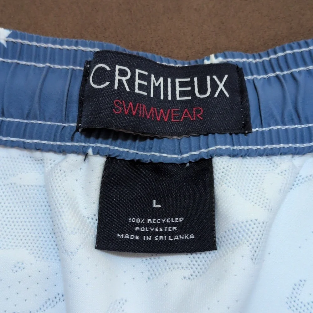 Cremieux Swimwear Men's Lined Trunks Size Large New Without Tag Star Print